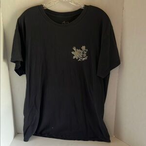 Lost Black Short Sleeve Tee with Subtle Design